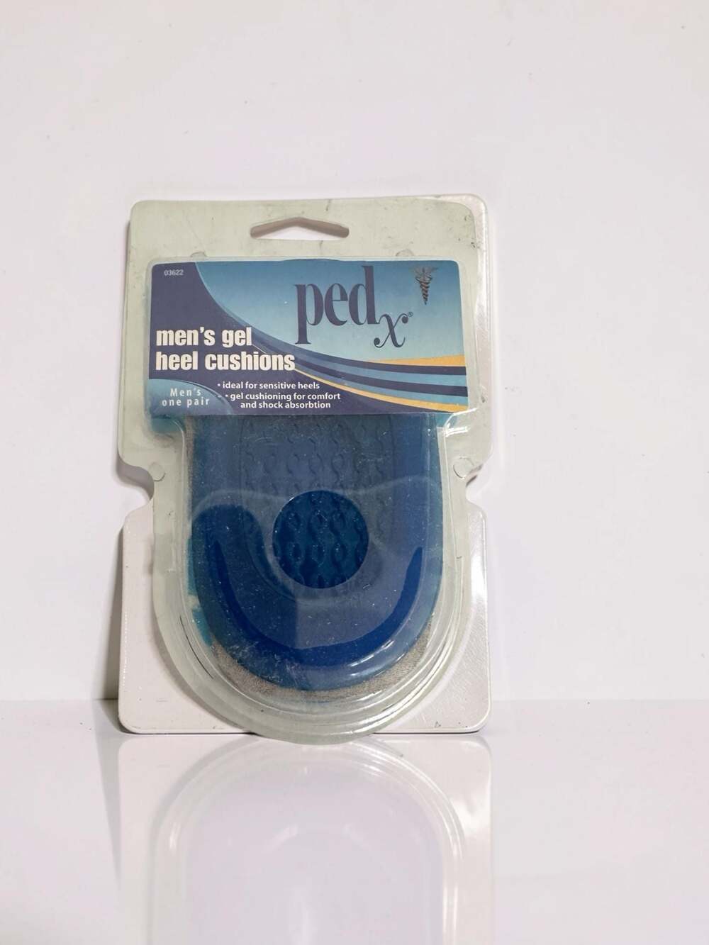 New Men's Ped X Gel Heel Cushion - 1 pair per package/ 6 packages
